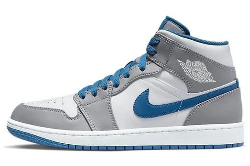 Air Jordan 1 Mid 'Cement Grey/True Blue'